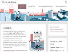 Tablet Screenshot of parisselivre.com